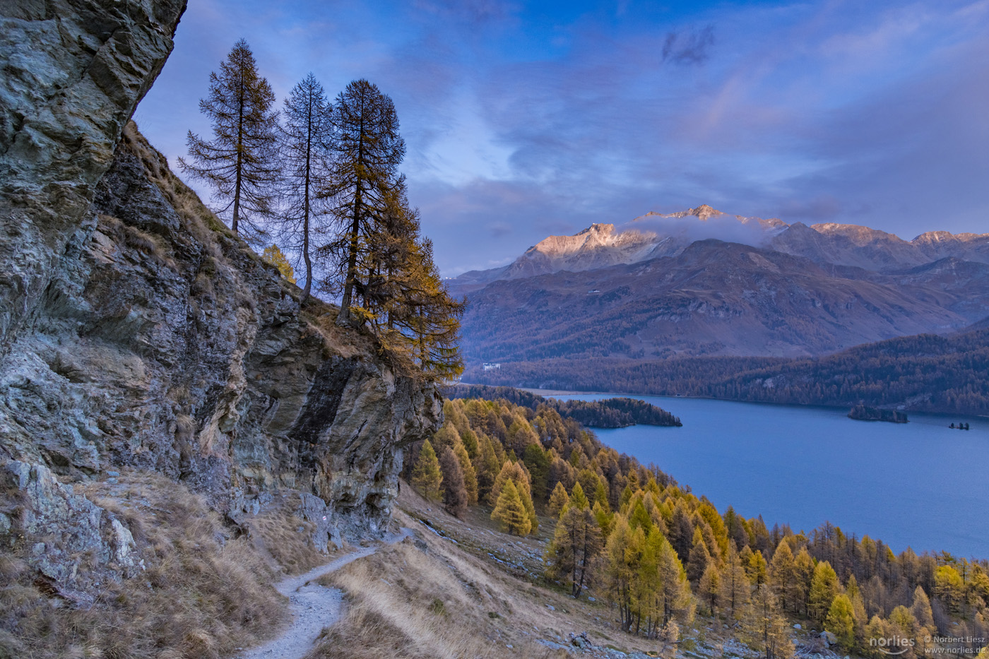 Herbststimmung am Silsersee