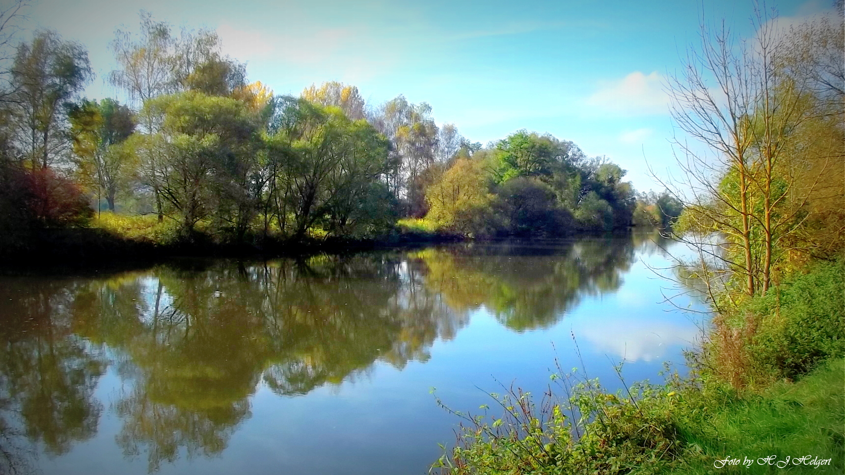 Herbststimmung an der Lahn.