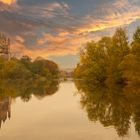 Herbststimmung an der Lahn bei Limburg im Okt. 2022