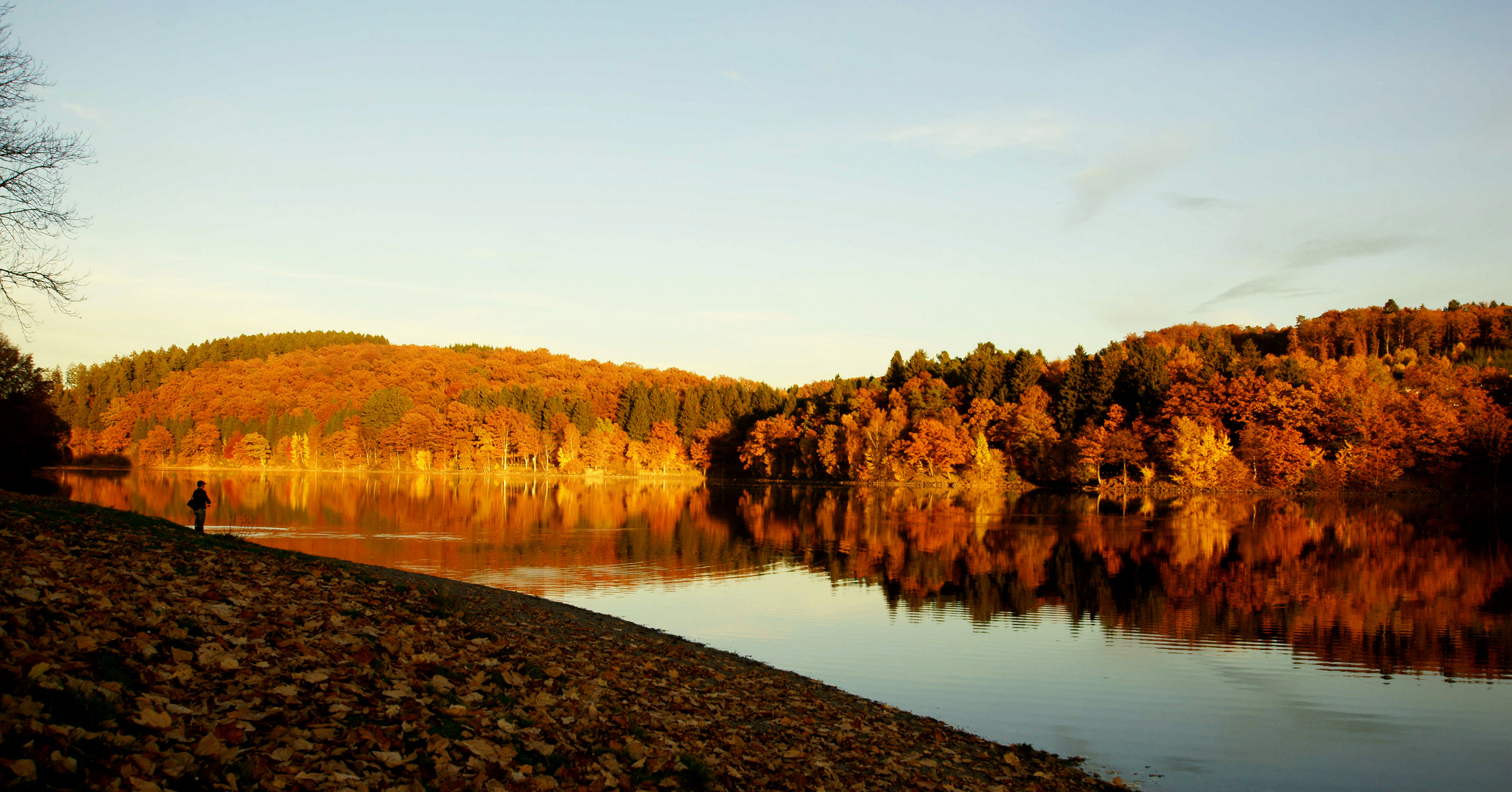 Herbststimmung an der Lister- nur noch wenige Tage...