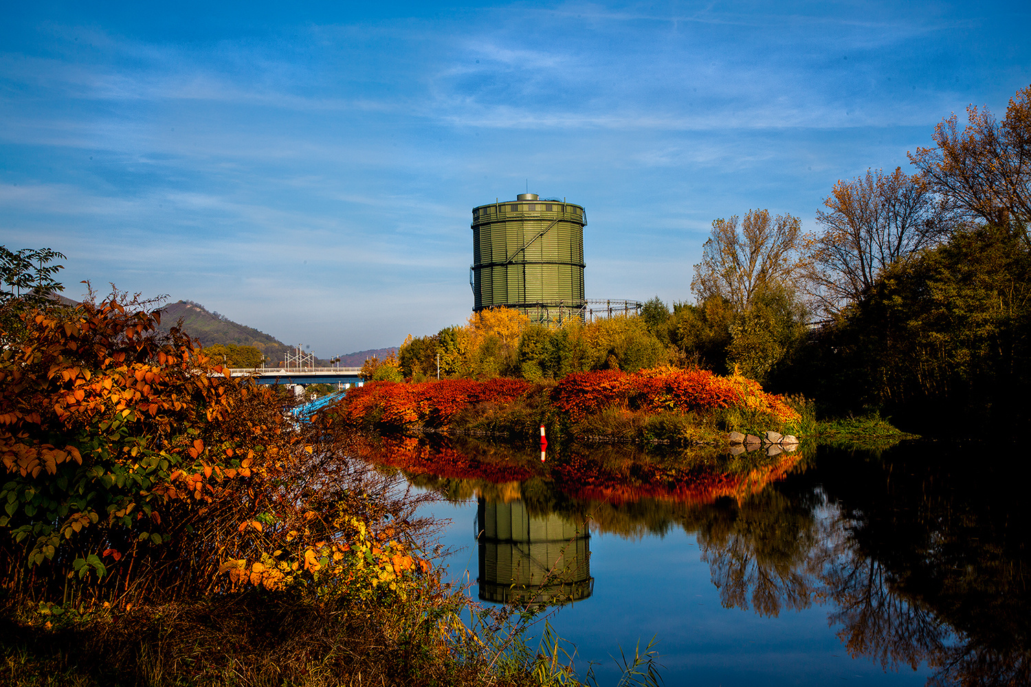 Herbststimmung an der Saar bei Völklingen