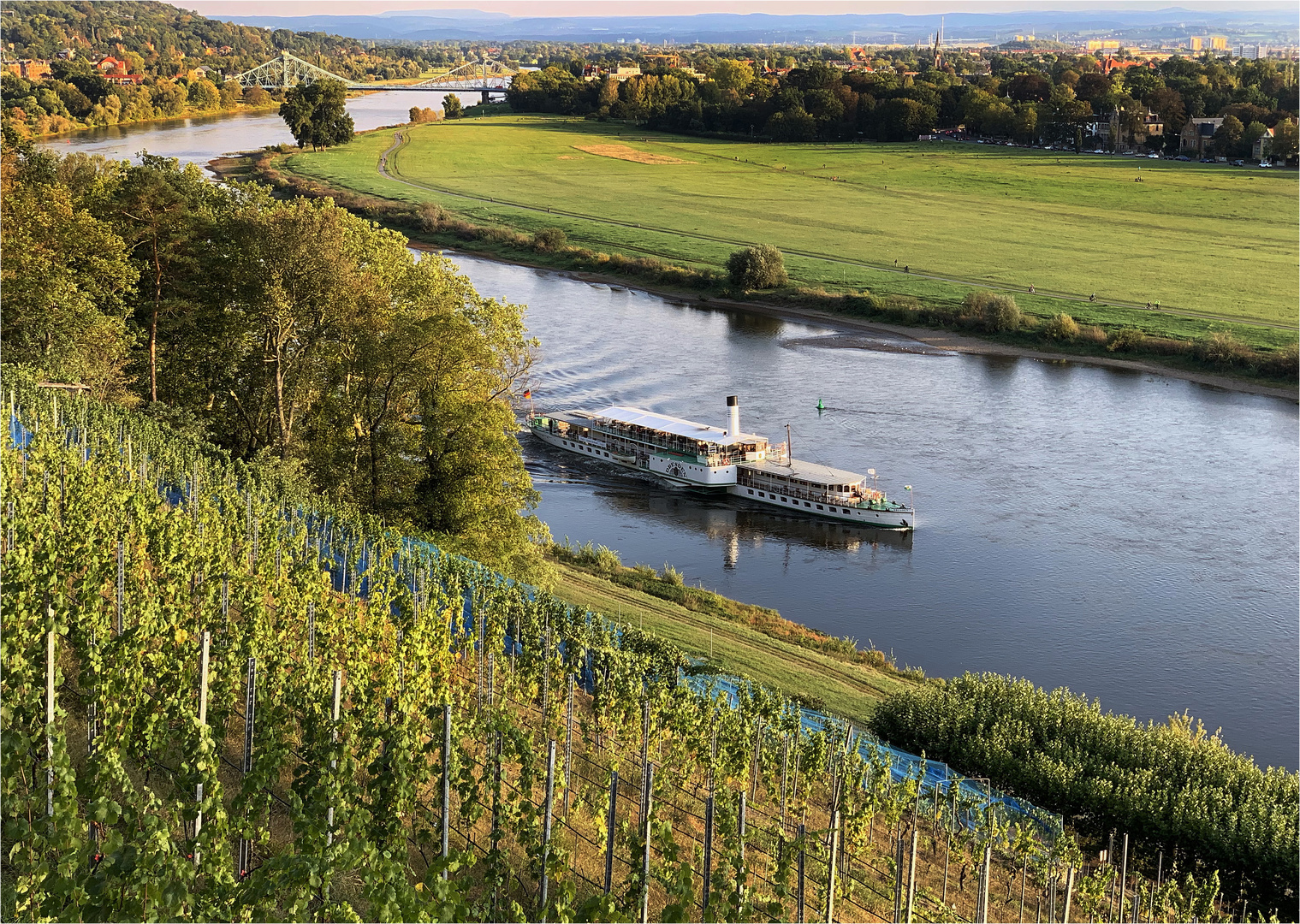 Herbststimmung an der sächsischen Weinstraße