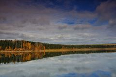 Herbststimmung an der Talsperre Rauschenbach im Erzgebirge