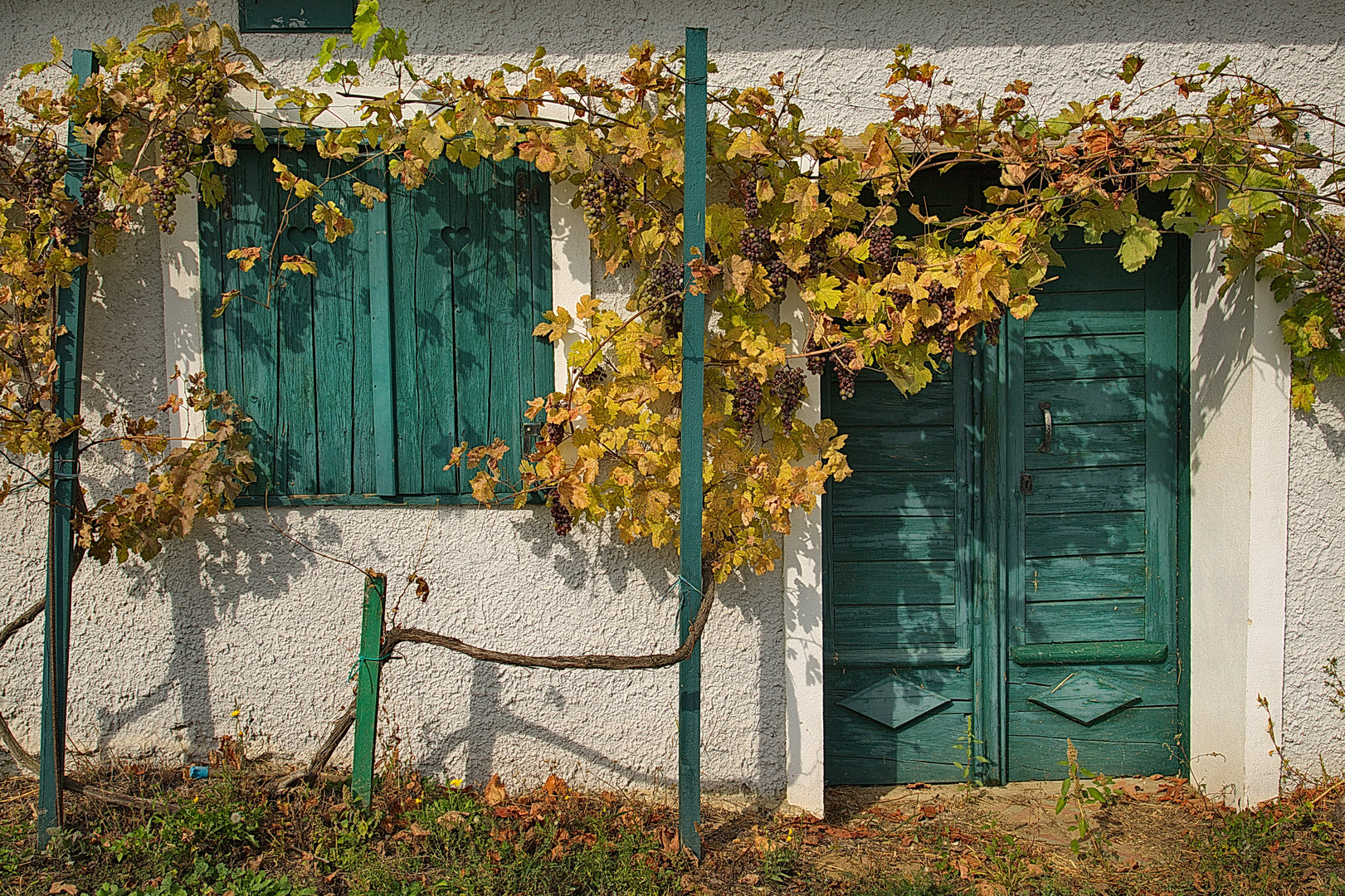 Herbststimmung beim Kellergassen-Lokal