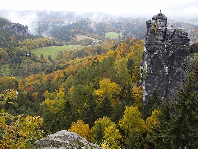 Herbststimmung im Elbstandsteingebirge