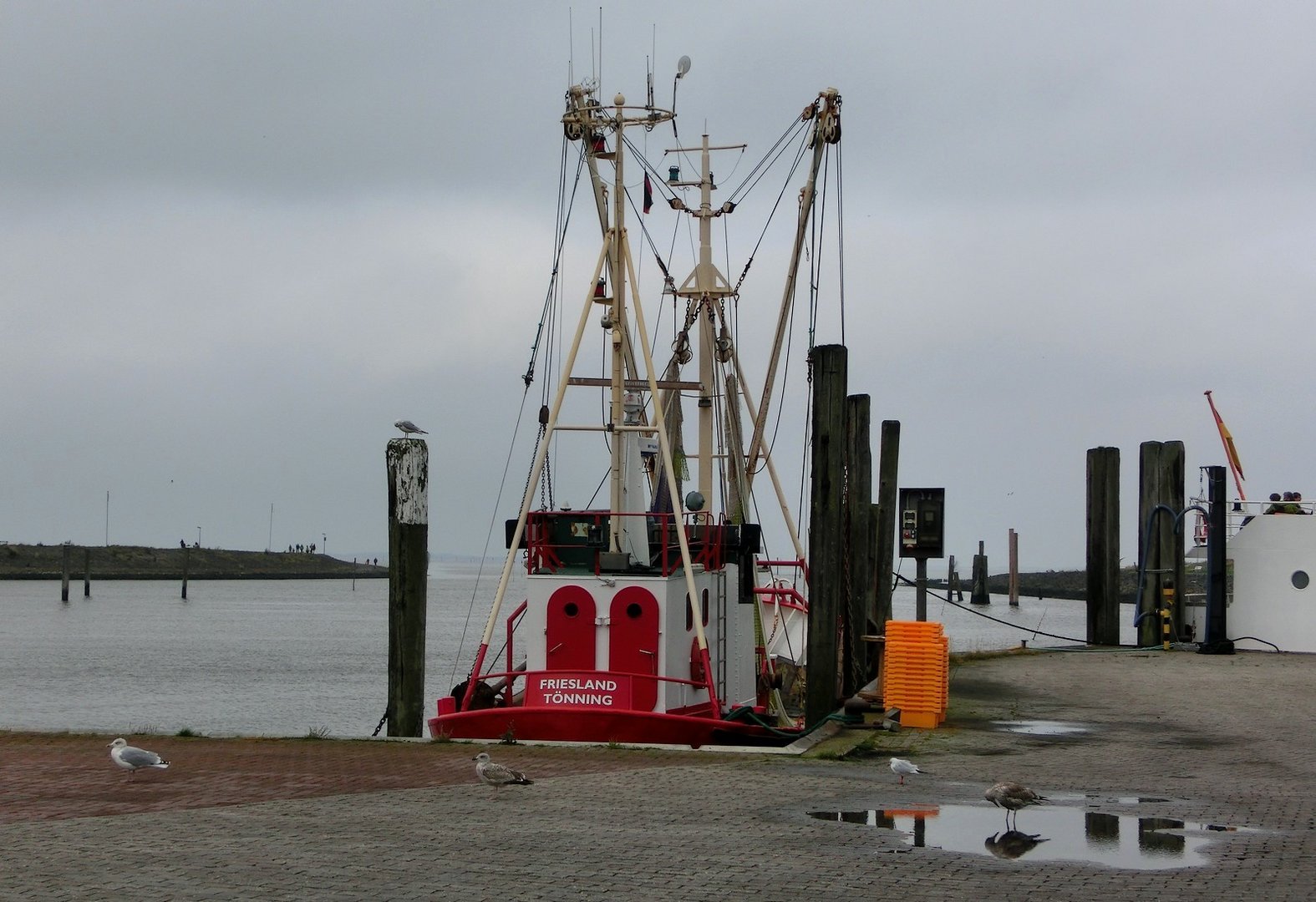 Herbststimmung im kleinen Fischereihafen