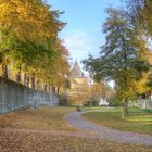 Herbststimmung in den Gräften in Soest - Deutschland, Nordrhein-Westfalen