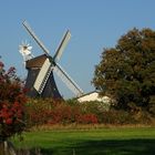 Herbststimmung mit der Windmühle Krokau