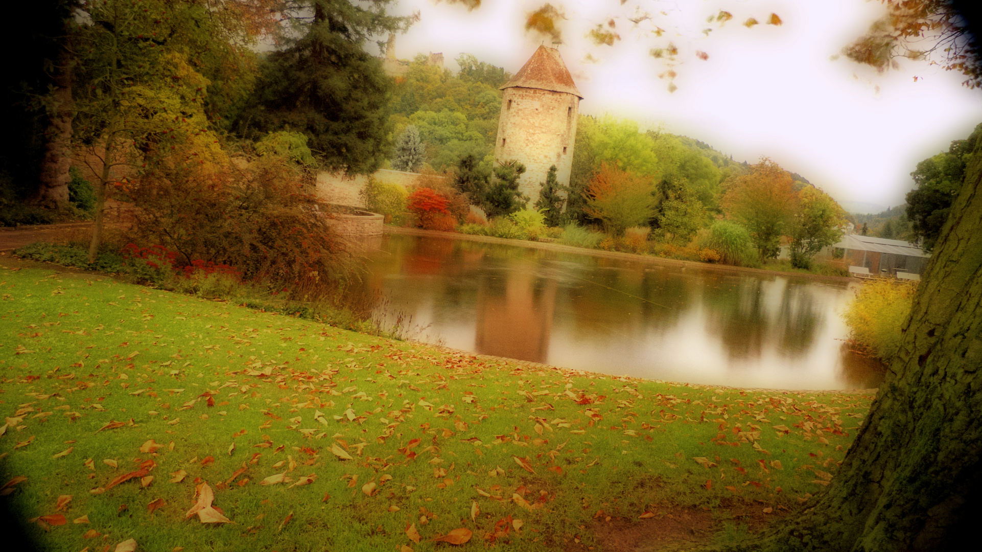 Herbststimmung Schlosspark Weinheim