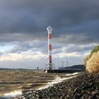 Herbststurm am Elbufer vor Blankenese