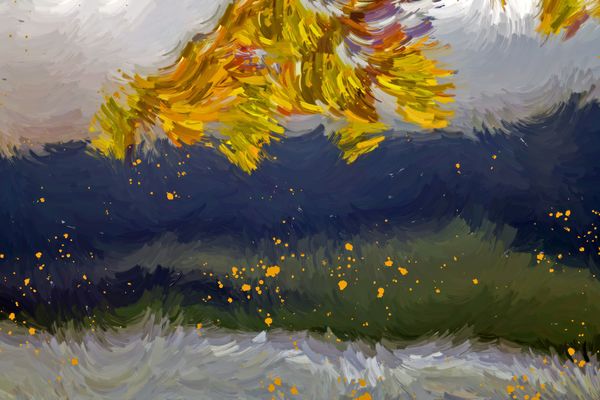 Herbststurm am Waldsee II