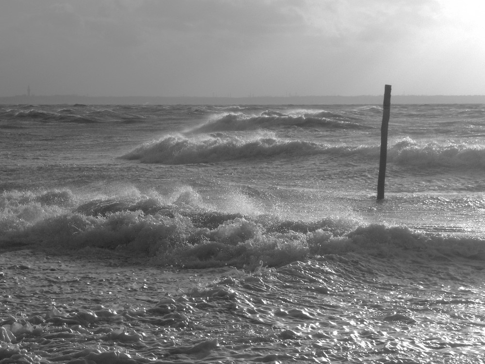 Herbststurm vor Fehmarn