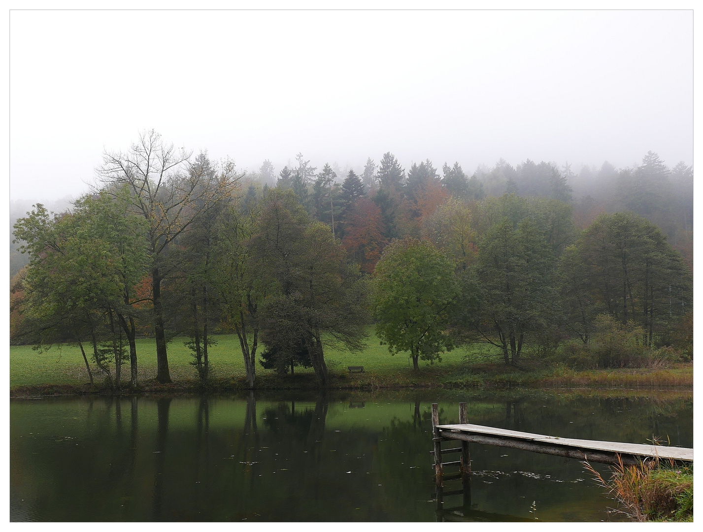 Herbsttag am Weiher.