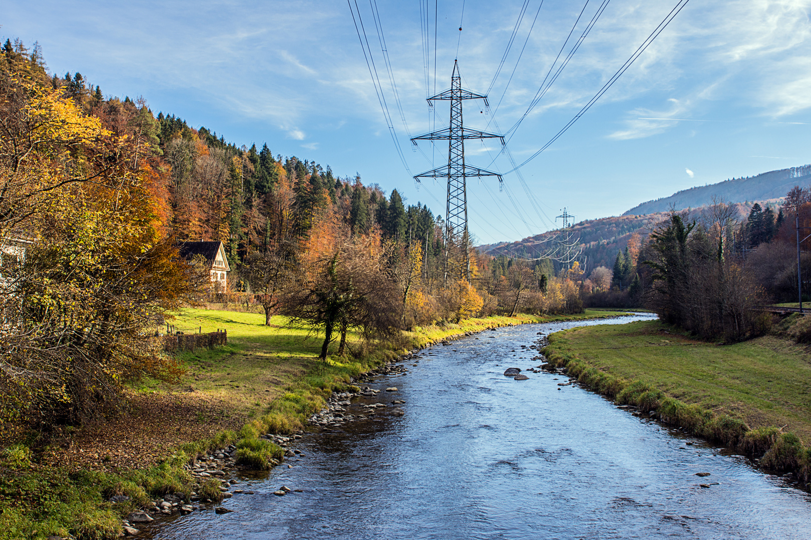 Herbsttag an der Sihl und am Sihlwald