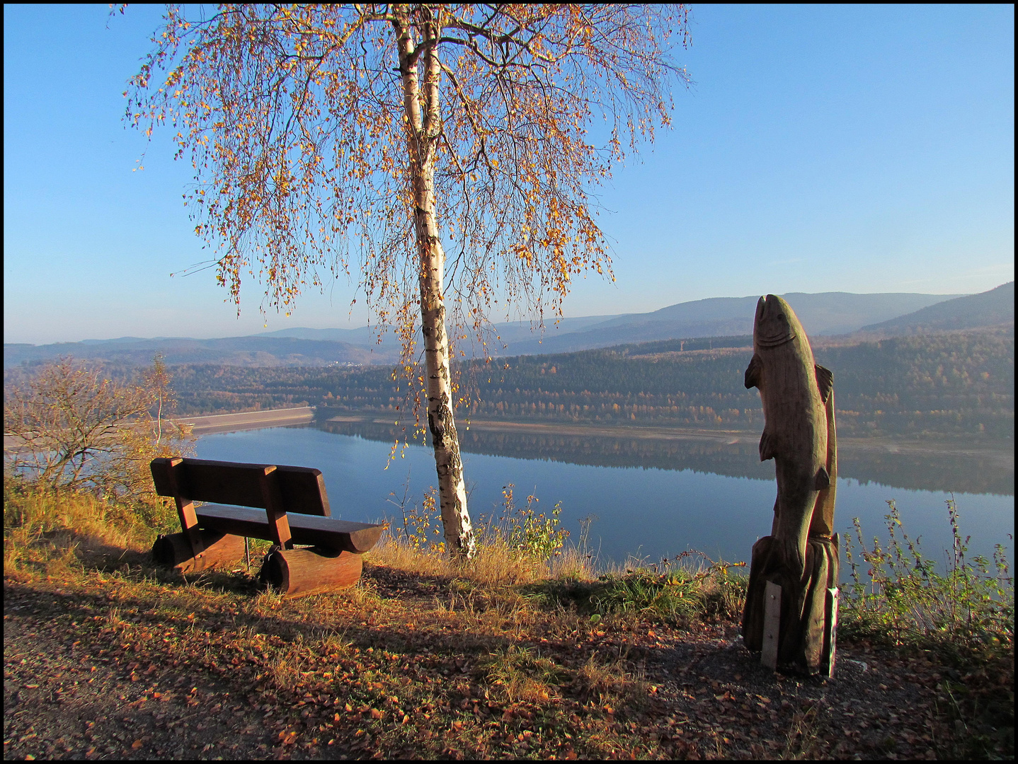 Herbsttag an der Talsperre