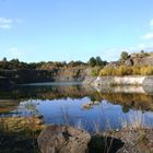 Herbsttag im ehemaligen Steinbruch im Schafberg Baruth /Sachsen