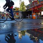 Herbstvolksfest nach dem Gewitter