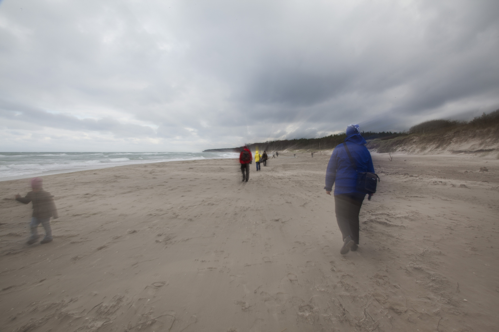 Herbstwetter am Weststrand