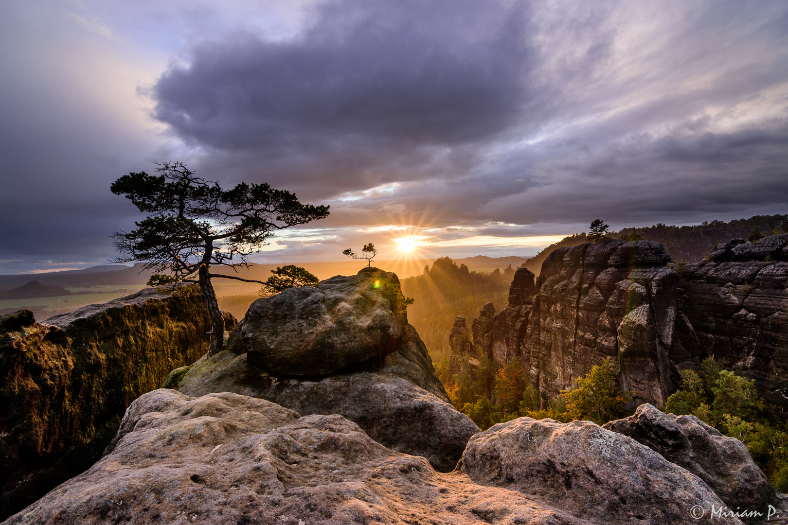 Herbstwetter im Elbsandsteingebirge