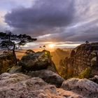 Herbstwetter im Elbsandsteingebirge