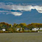 Herbstwetter über HH-Teufelsbrück/Elbe