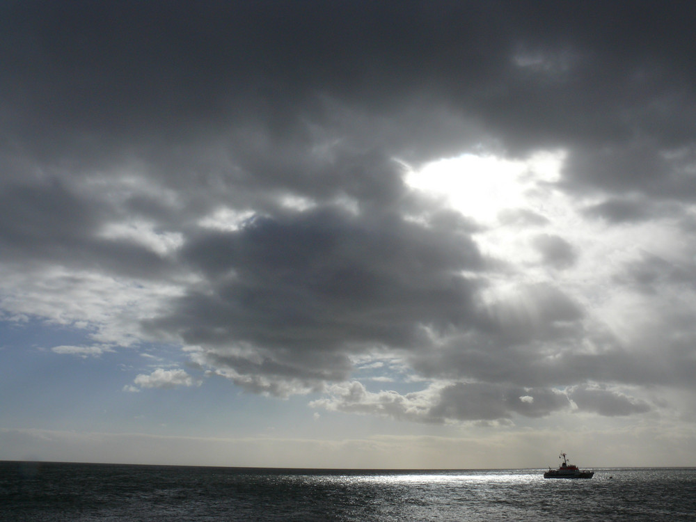 Herbstwolken über dem Königshafen auf Sylt