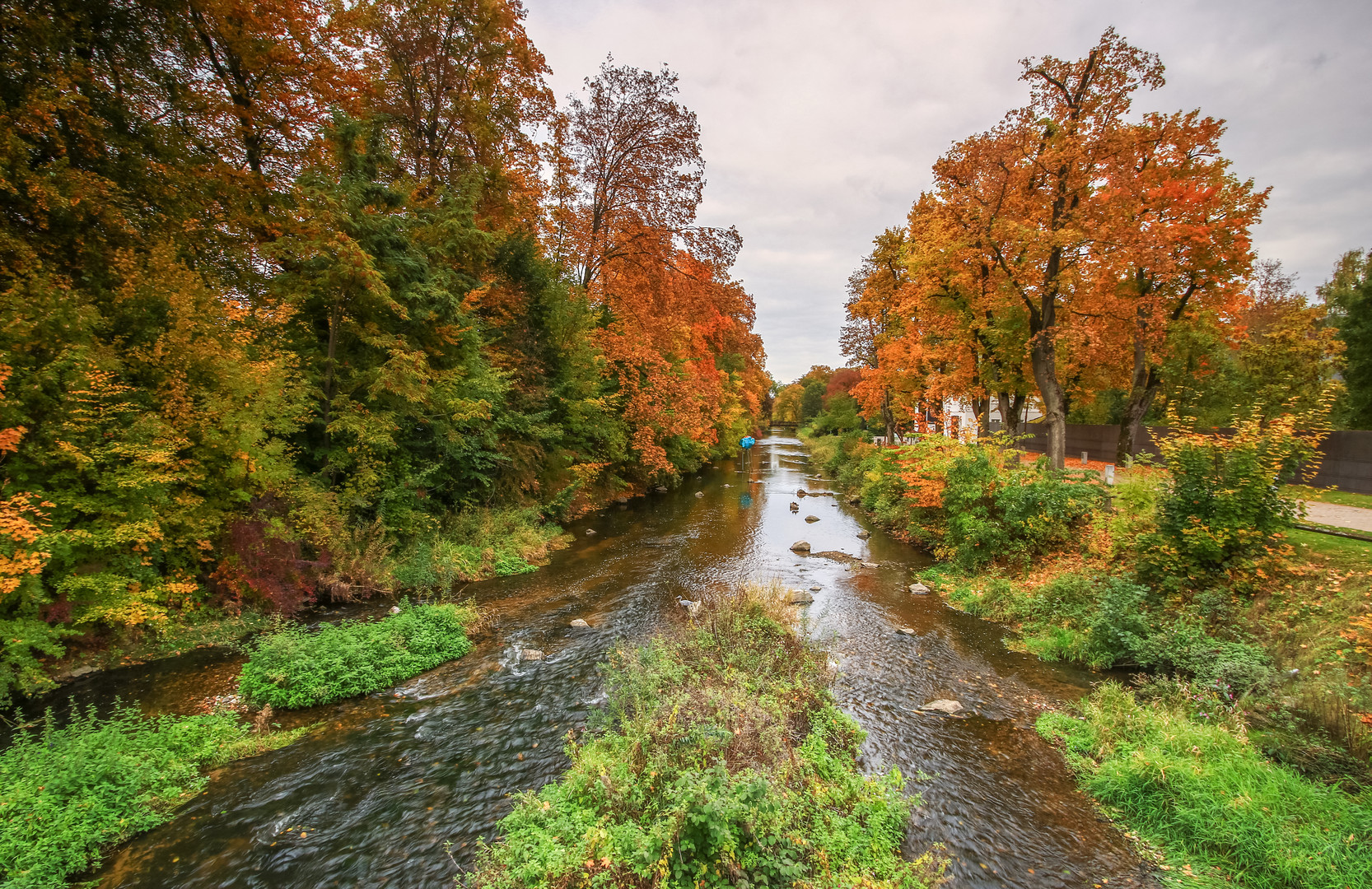 Herbstzeit am Fluss