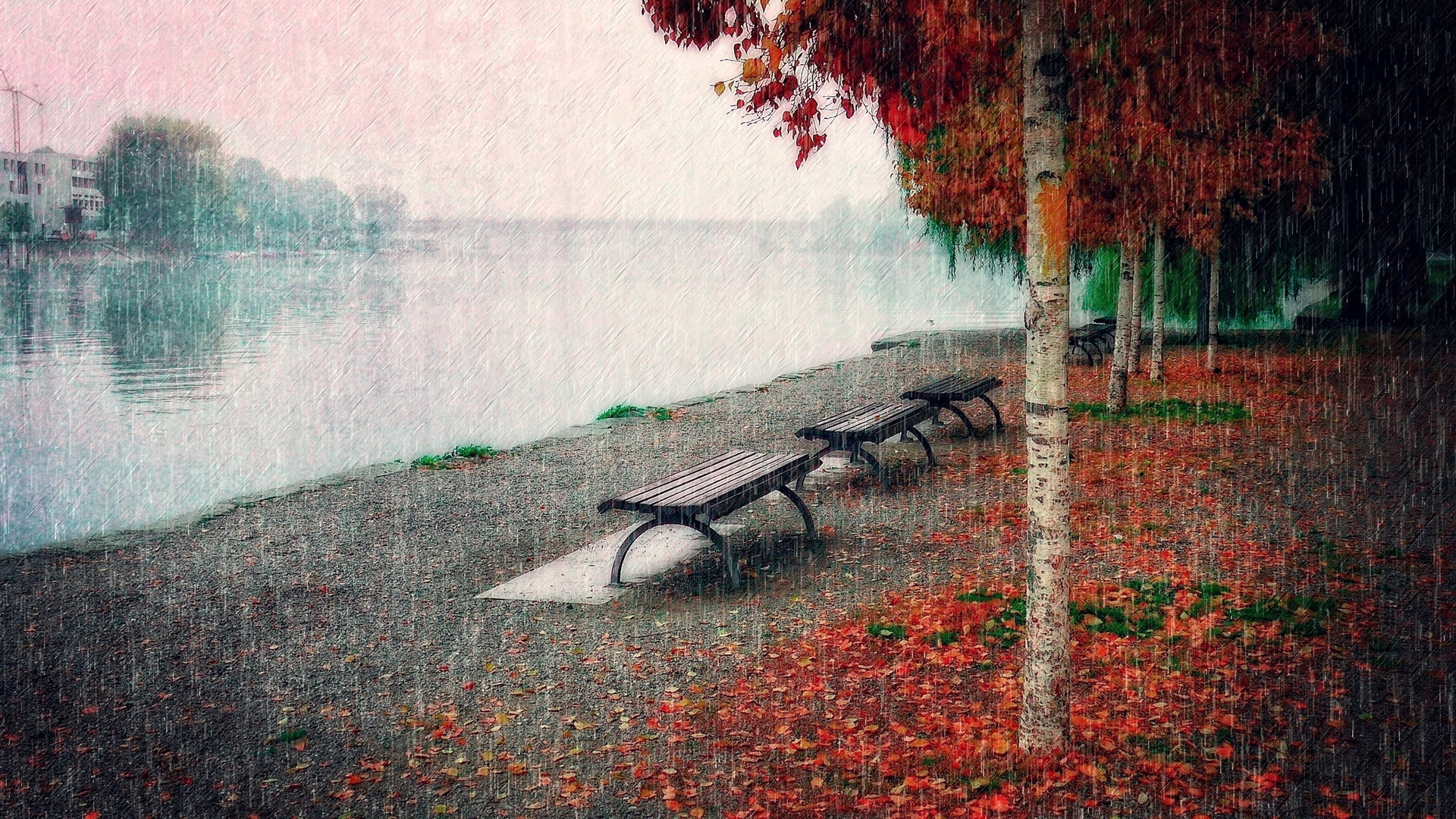 Herbstzeit am Fluss