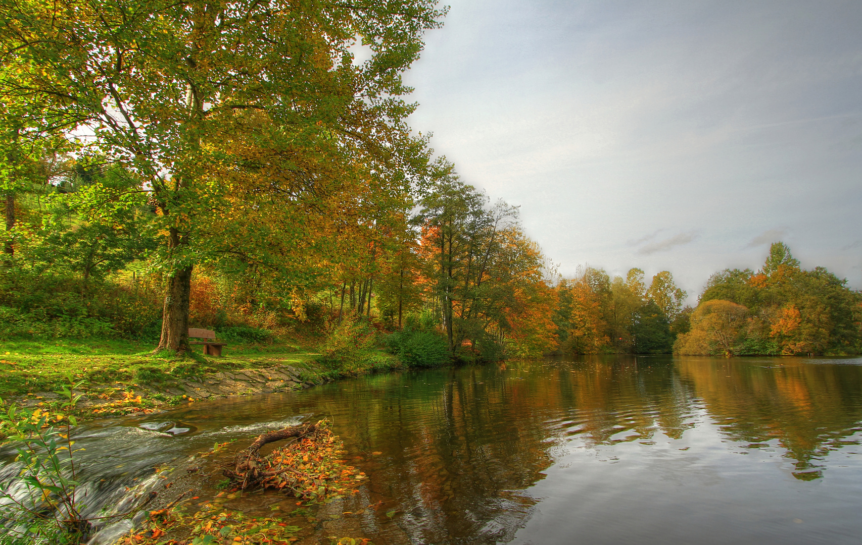 Herbstzeit am See