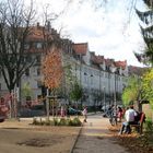 Herbstzeit am Spielplatz