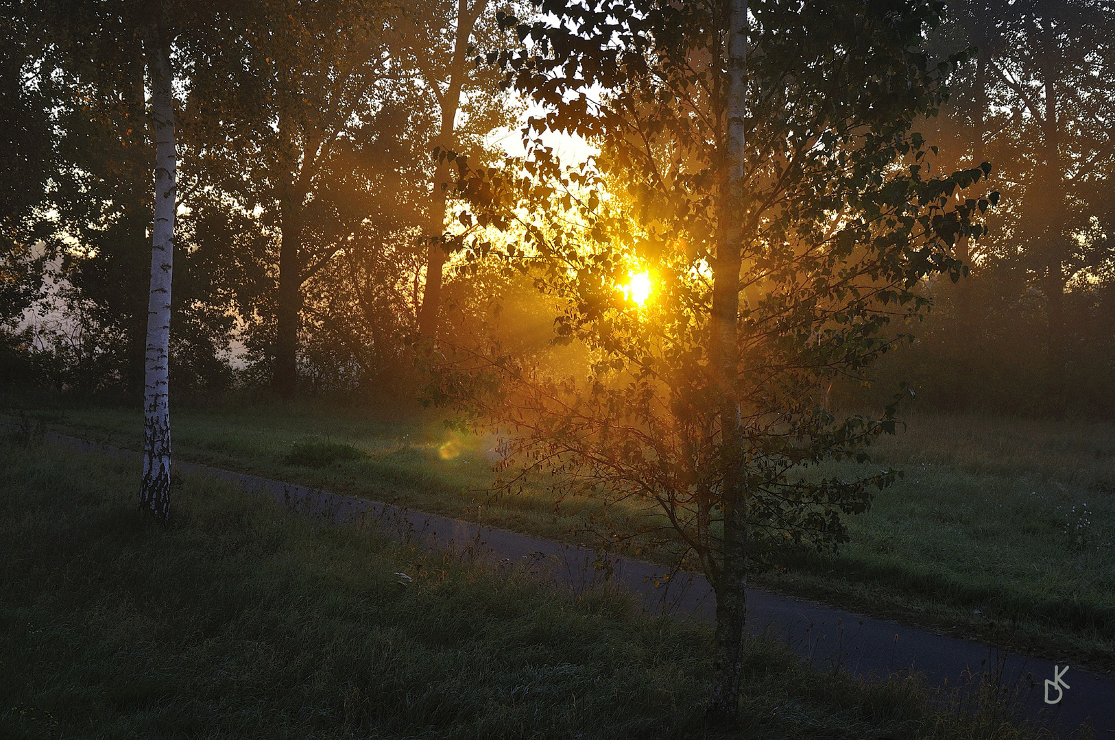 Herbtlicher Sonnenaufgang im Lipperland