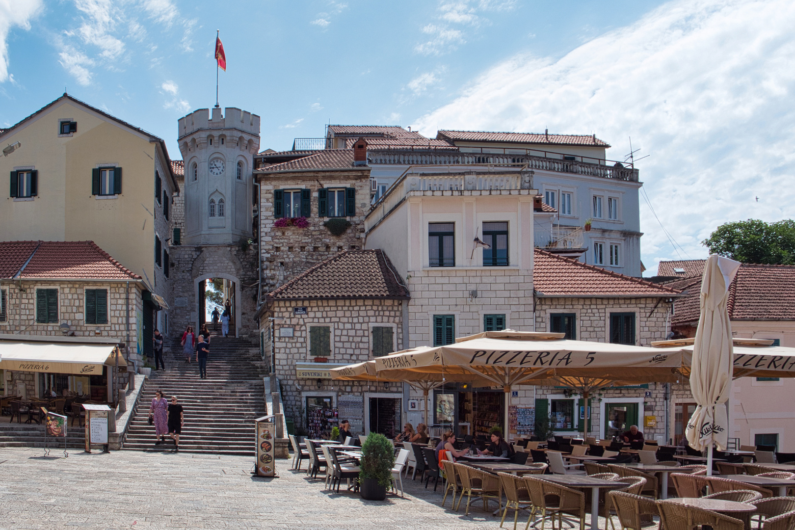 Herceg Novi, Hauptplatz Foto & Bild historisch, stadt, altstadt