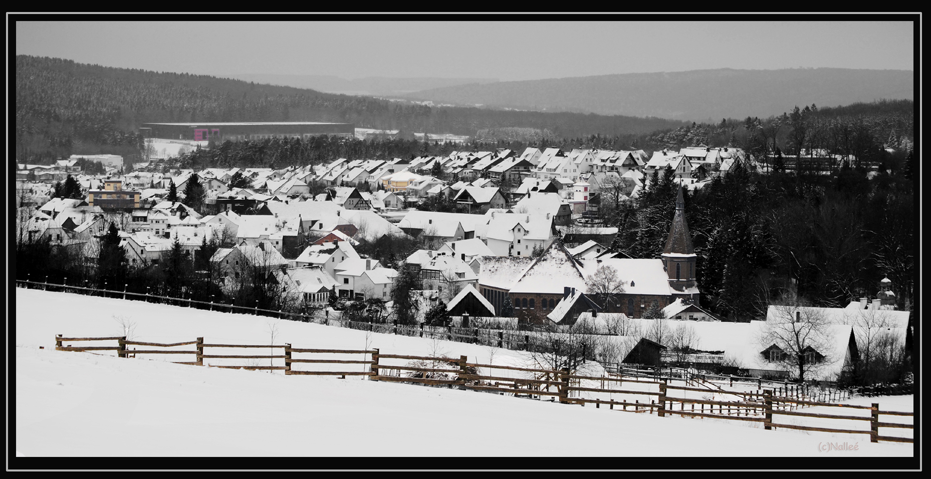 Herdringen im tiefen Winter