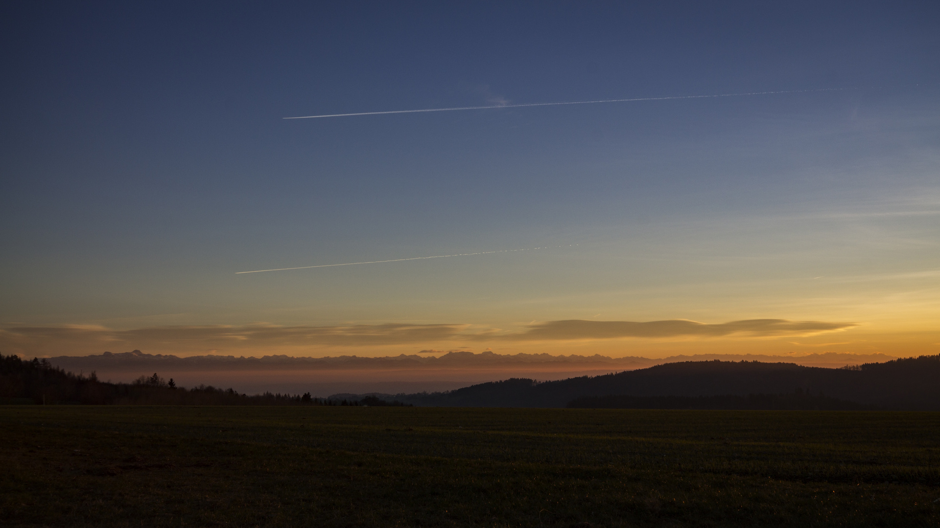 Herdwangen Blick auf die Alpen