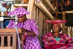 Herero-Frauen bei der Arbeit