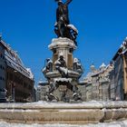 Herkulesbrunnen schneebedekt