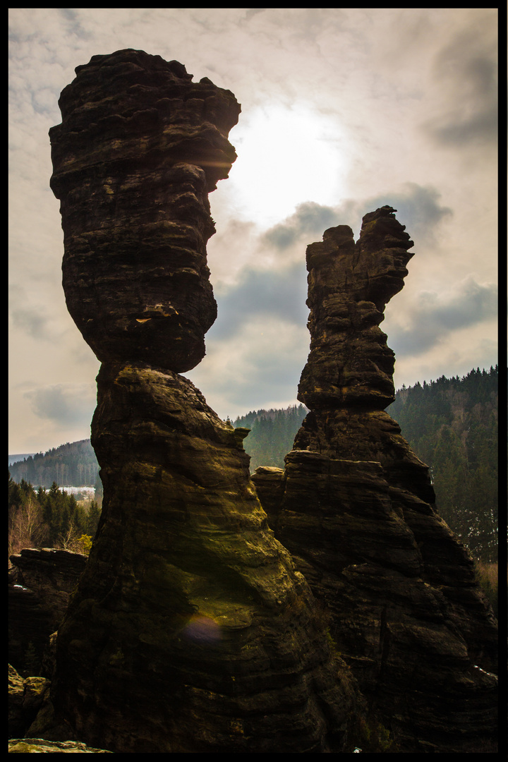 Herkulessäulen im Bielatal