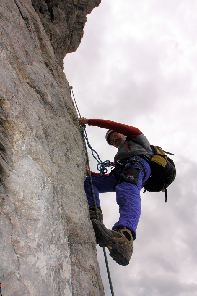 Hermann Reisach  -  am Lachenspitze Klettersteig - Landsberger Hütte