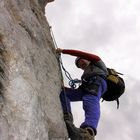 Hermann Reisach  -  am Lachenspitze Klettersteig - Landsberger Hütte