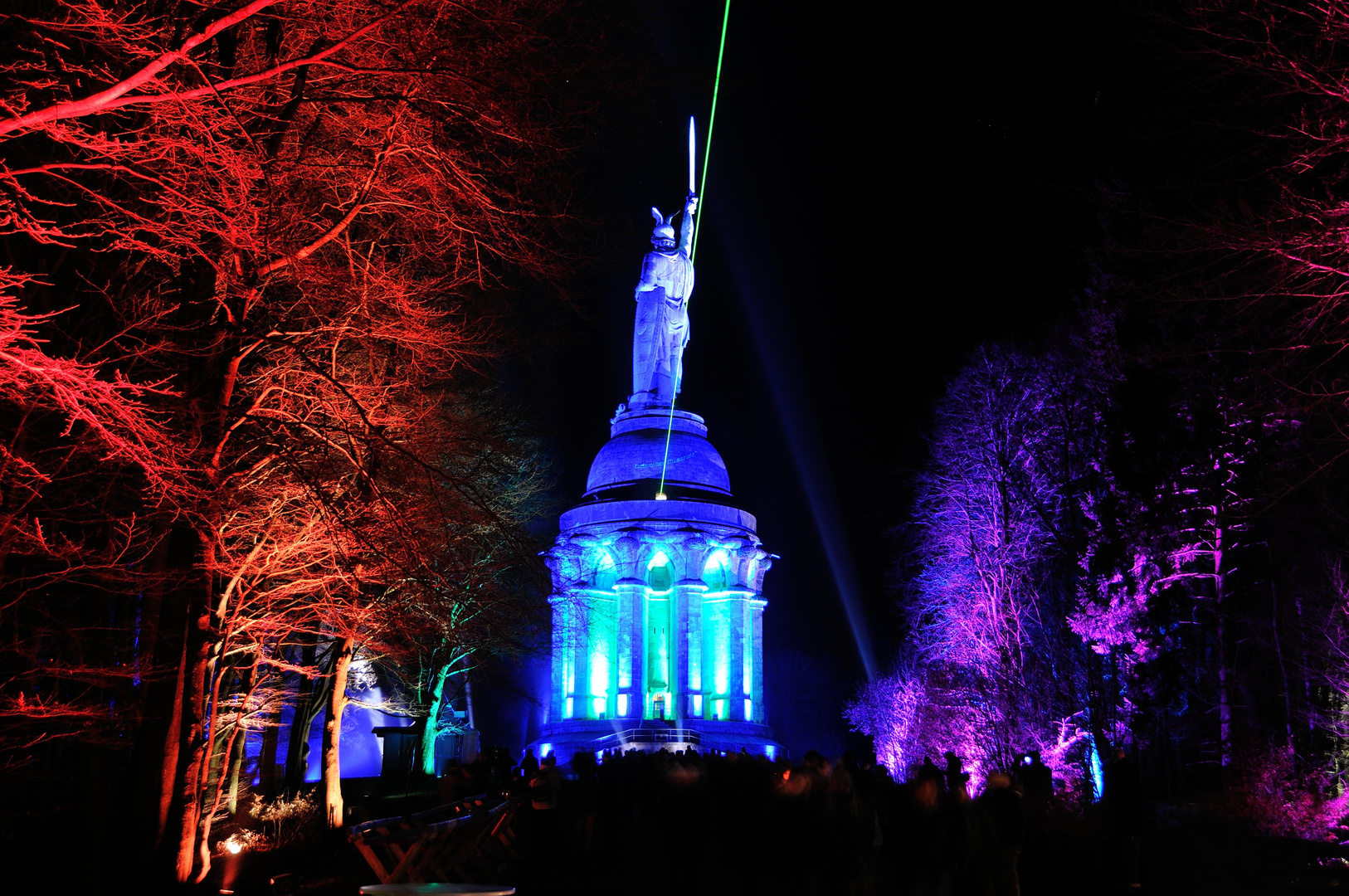 Hermannsdenkmal - Lichtshow 2014