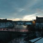 Hermannsfeste 2 (Narva, Estland) - Festung Iwangorod - Abendstimmung im Winter