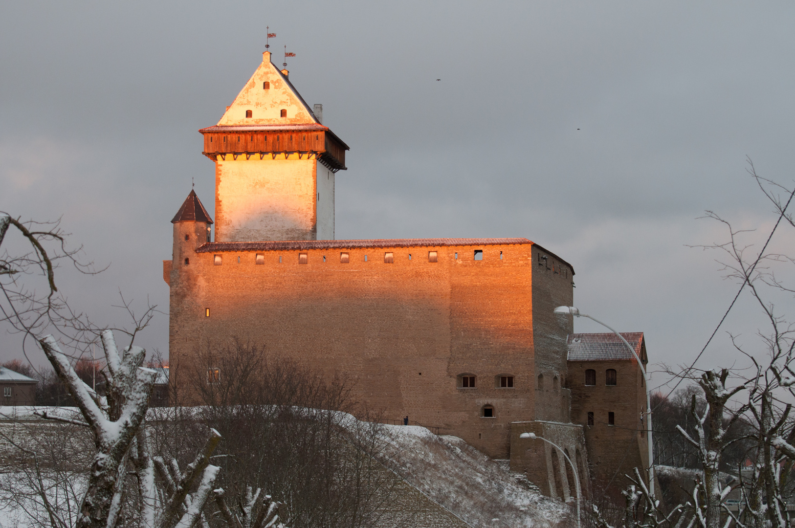 Hermannsfeste (Narva, Estland) - Sonnenuntergang