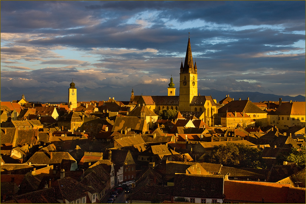 Hermannstadt vor Sonnenuntergang