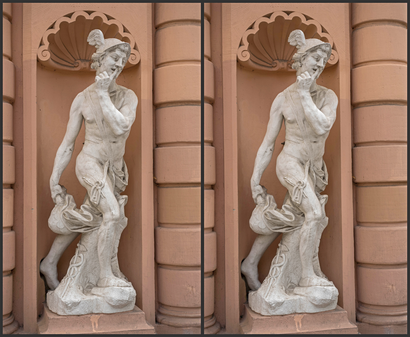 Hermes - in Kreuzblick 3D