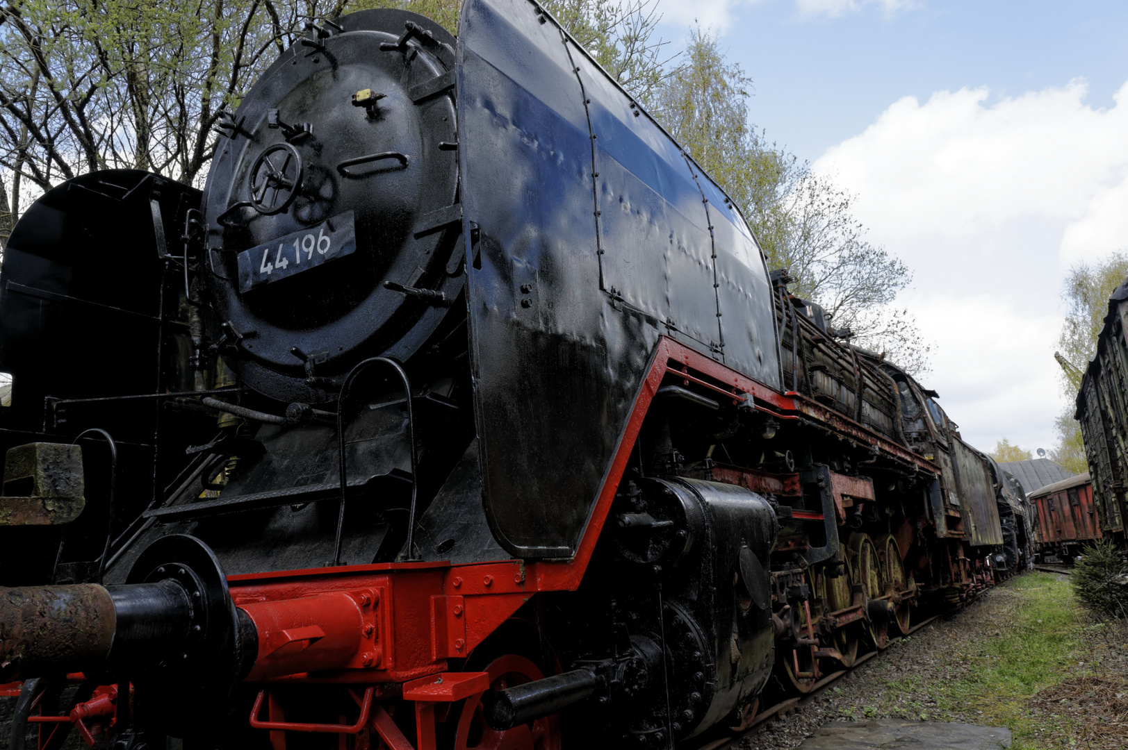 Hermeskeil - BR 44 (44 196) mit großen Windleitblechen