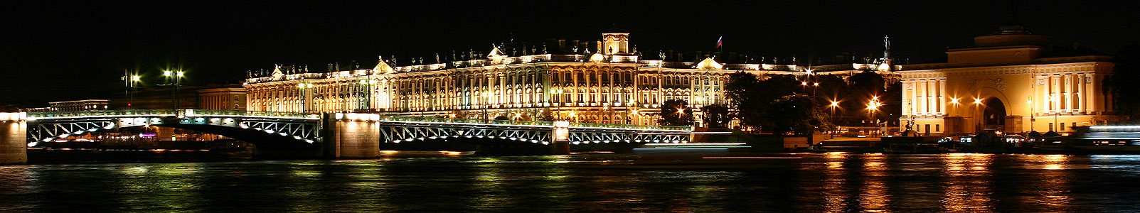 Hermitage mit Admiralität und Neva