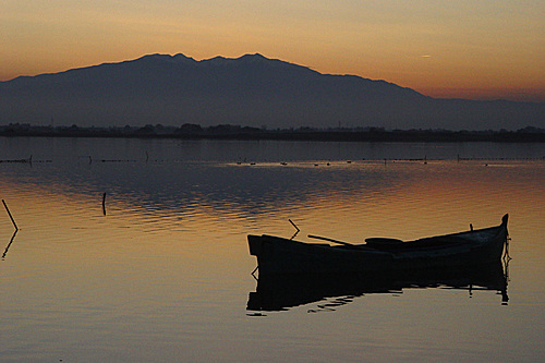 Hermosa puesta de sol