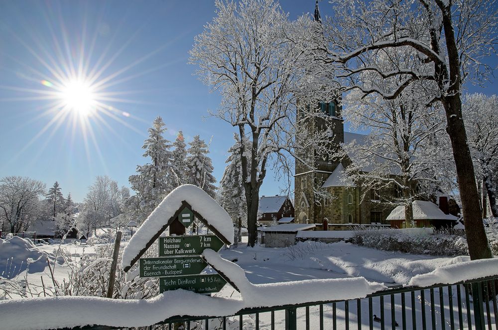 Hermsdorf im Winter Foto & Bild jahreszeiten, winter, natur Bilder
