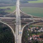 Hermsdorfer Kreuz A4/A9 von oben