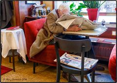 Herr Hofrat im Wiener Kaffeehaus.